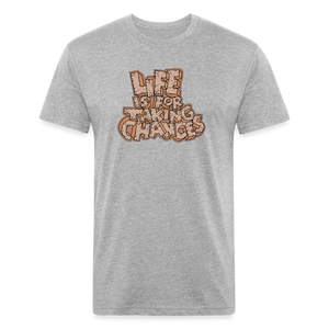 Life is for Taking Chances T-Shirt - heather gray